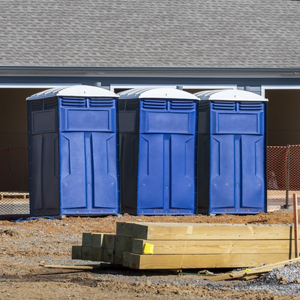 what is the expected delivery and pickup timeframe for the portable restrooms in Hannahs Mill Georgia